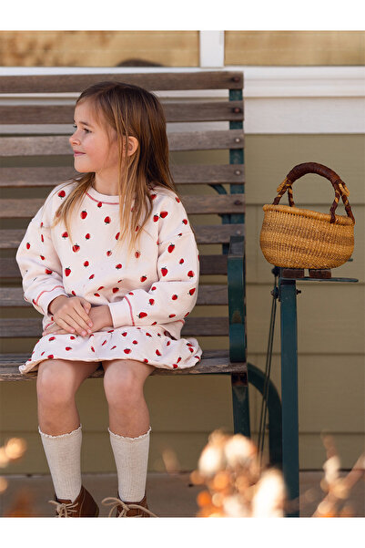 Antebies Organik Pembe Polarlı Kız Çocuk Sweatshirt