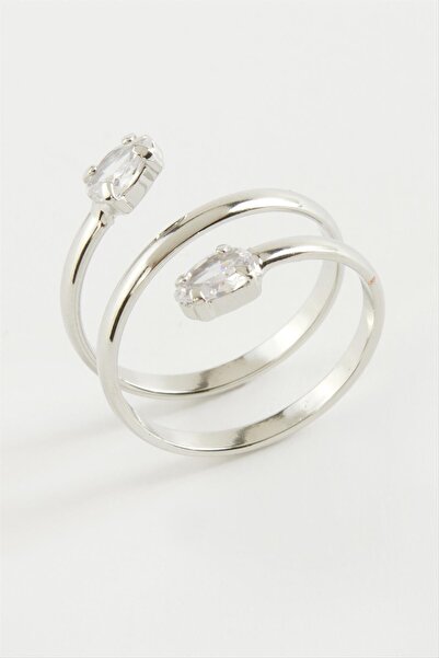 ZERO LAND خاتم NRZSNT بيضاوي الشكل من الزركون (132533) - أصفر