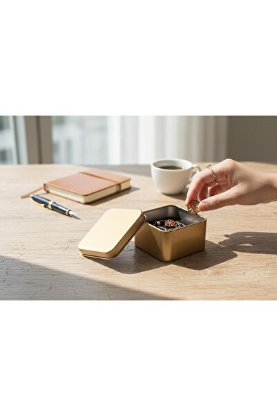 maysmelo Cutie metalică goală, mini-cutie mică