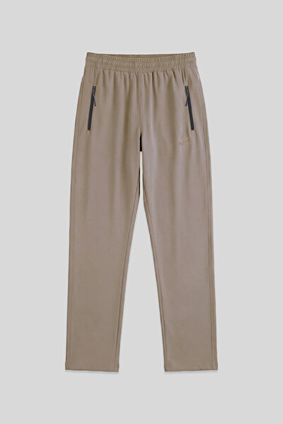 TOMMY LIFE Men's Beige Zippered 3-Pocket Sweatpants - 84768