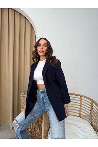 RESSHO LACİVERT BLAZER CEKET