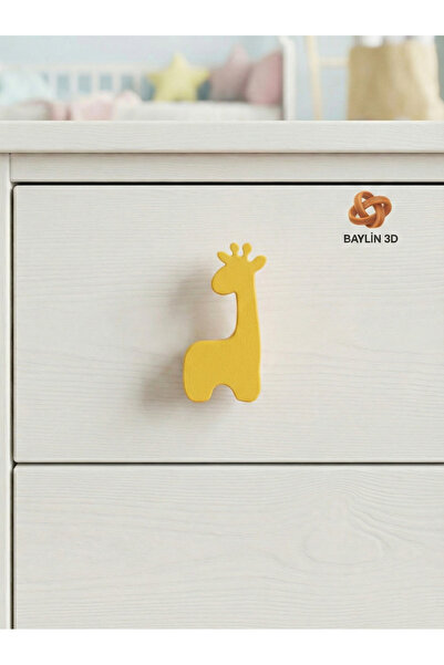 Baylin3D Mâner de dulap în formă de girafă - Cameră pentru copii, modernă și ...