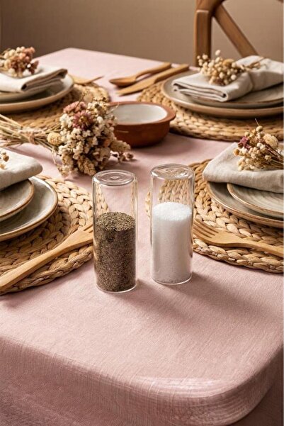 Bambum Ciella - 2'li Borosilikat Cam Tuzluk & Biberlik Seti