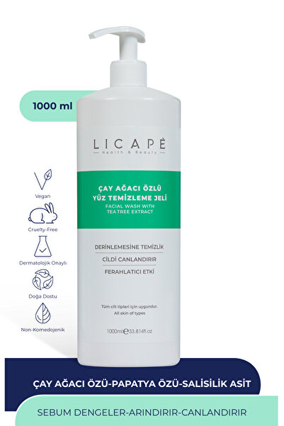 Licape Çay Ağacı Özlü Yüz Temizleme Jeli 1000ml