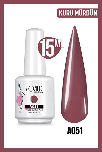 MOZIUR Kalıcı Oje Uv Led A051 (MOR SERİSİ) 15ml