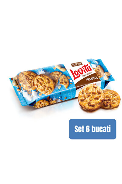 Roshen SET OF 6 PIECES - LOVITA CLASSIC COOKIES, PEANUT BISCUITS 150g