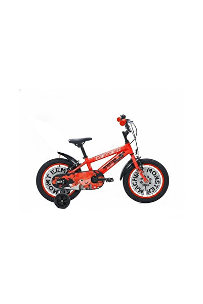 Carraro Monster - 16 Jant Alüminyum Çocuk Bisikleti - Kırmızı Gri Siyah