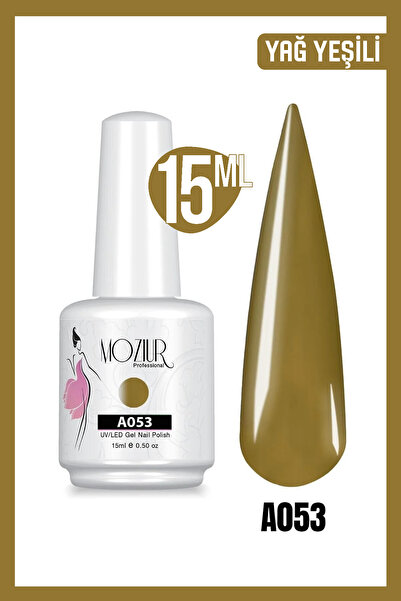MOZIUR Kalıcı Oje Uv Led A053 (YEŞİL SERİSİ) 15ml