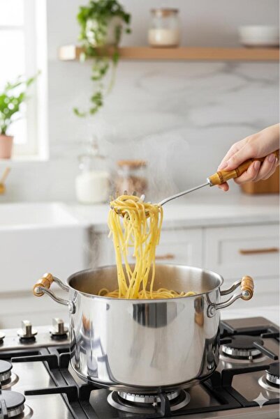 Bambum Mundo - Bamboo Spaghetti Spoon with Handle 29*7.5cm