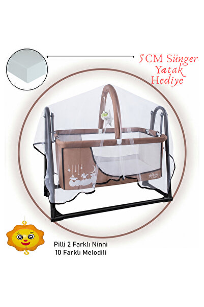 CHUBBY BABY Müzikli Melodi Kutulu Candy Sepet Beşik – Sallanır, 2 Peluş Oyunc...