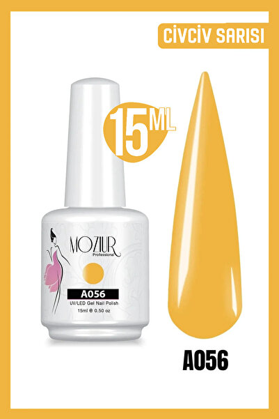 MOZIUR Kalıcı Oje Uv Led A056 (SARI SERİSİ) 15ml