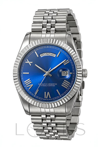 LONES TIME Men's Metal Wristwatch Rlx Model with Calendar, Stylish Design, in...