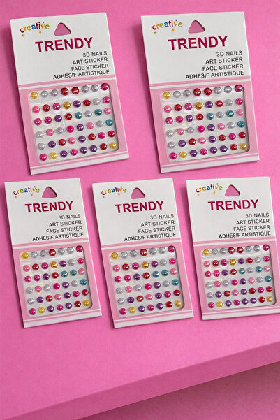 TAKIŞTIR Vücut Ve Yüz Taşı/ Karışık Renk Incili Sticker