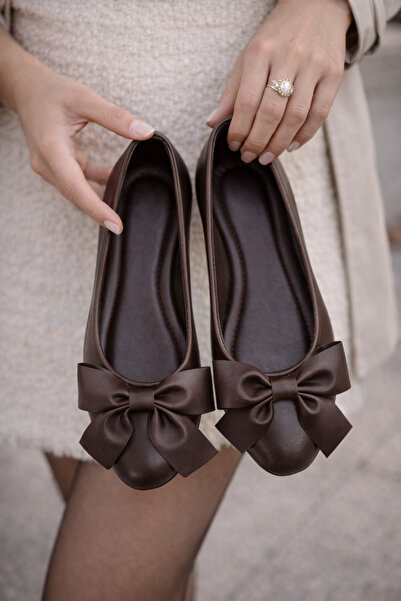 FootFrenzy Balerini Sofia pentru femei, cu detalii cu fundă, pentru utilizare...