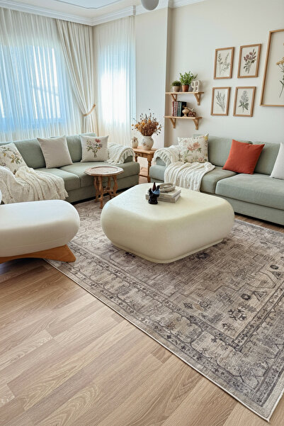 ESSENSE HOME & LİVİNG KYRA Vintage Modern Retro Özel Pamuk dokuma %100 POLYES...