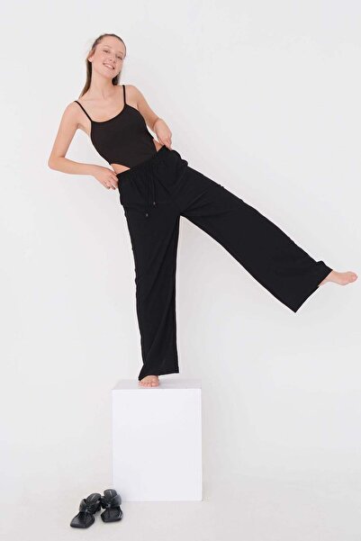 Addax Παντελόνι με δέσιμο μπροστά PN70858-DK7