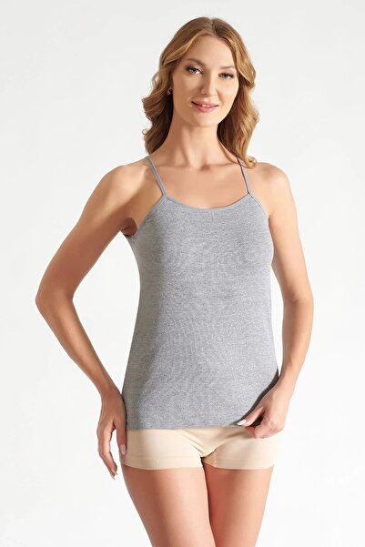 Hepsine Rakip 3-Piece Women's Ribbed Rope Strap Undershirt Colorful Cotton Ly...