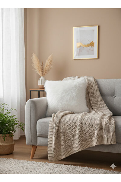 BALADI HOME Yastık Kılıfı Peluş Kumaş 40 X 40 Cm Güzel Ürün Tek Yüz Kalite Ür...