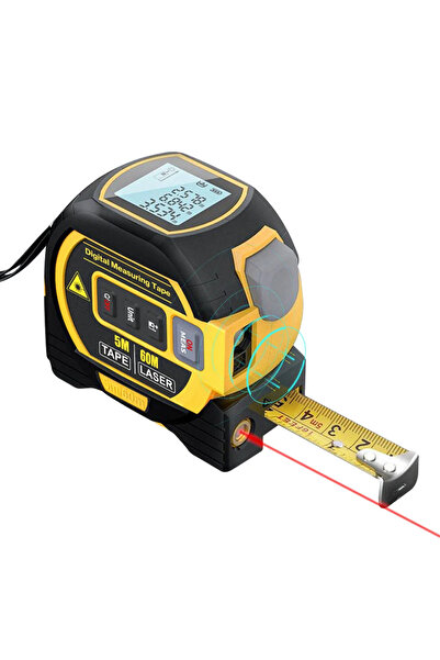 Choice جهاز قياس المسافة بالليزر 3 في 1، نوع 40 متر و5 أمتار، شريط قياس 5 أمت...
