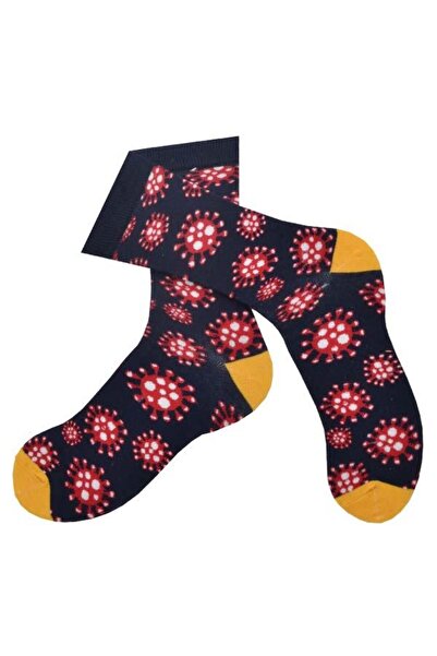 Flora Men's Virus Patterned Moving Socks - 41/44