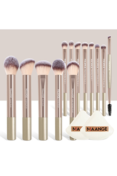 Choice مجموعة فرش مكياج جولد مانج، 13 قطعة، شعيرات صناعية فاخرة، ناعمة ولطيفة...