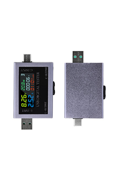 Choice جهاز اختبار USB من النوع C متعدد الوظائف، مقياس رقمي للجهد والتيار وال...