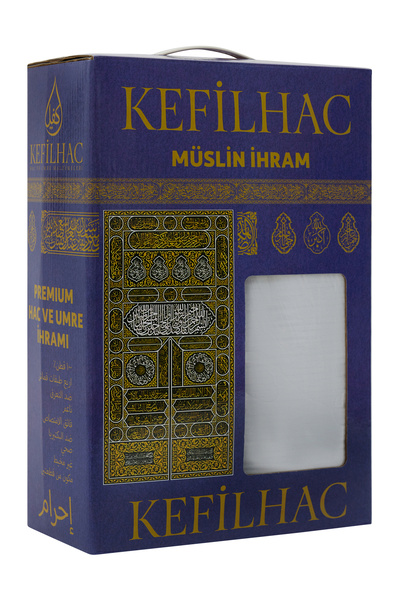 kefilhac Müslin İhram %100 Pamuk, 1250 Gr Erkek Hac Umre İçin Hafif Ve Terletmez