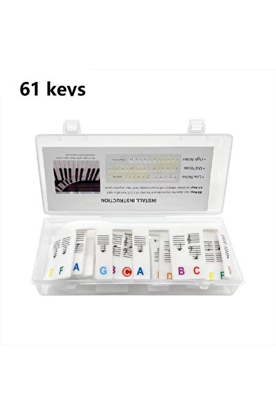 Choice 61 keys Colorful Piano keyboard stickers, suitable for 88/61-key piano...