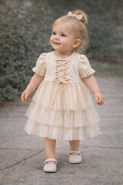 WONDRESS BABY Baby Girl Dress Ecru