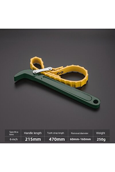 Choice مفتاح ربط حزام أخضر قطعة واحدة 6 بوصة، أداة سحب فلتر الزيت، مفتاح ربط ...