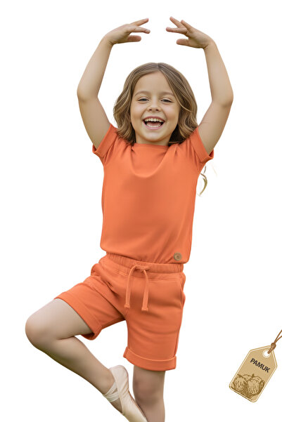 Difa Set pentru copii - Set de vară cu detalii cu nasturi pentru fete și băie...