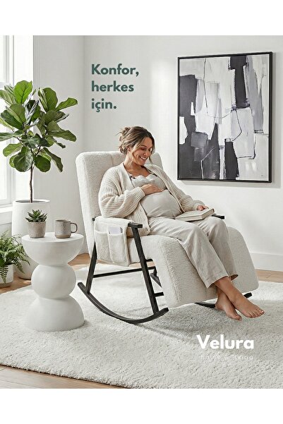 Velura Home & Living Coco Sallanan Berjer & Tv Koltuğu & Dinlenme & Okuma & E...