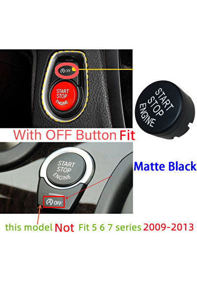Choice Matte Black Car Styling Start Stop Engine Button Cover Fit For BMW F C...
