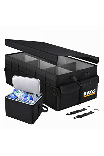 HAEGS Araç Bagaj Düzenleyici, Soğutuculu Araç Bagaj Çantası 3 Ana Bölmeli, 10...