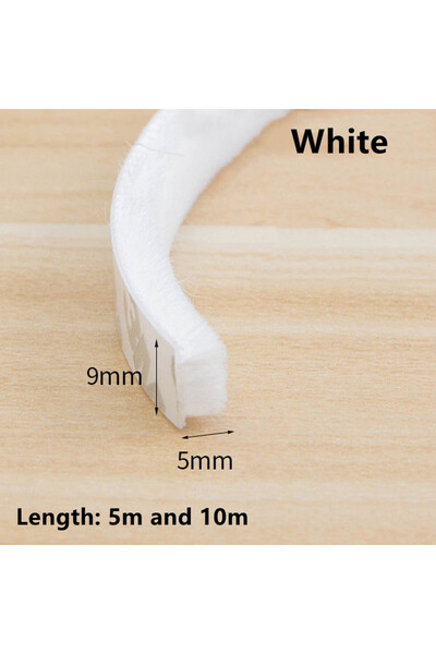 Choice شريط مانع مقاوم للرياح أبيض بطول 5 أمتار (9×5) أو 5/10 أمتار، مناسب لل...