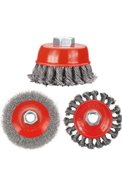 Choice 3 قطع من فرشاة سلك فولاذي ملتوية SI FANG M14 لإزالة الطلاء من جلاخة ال...