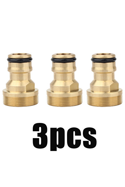 Choice 3 قطع محول صنبور مطبخ عالمي من النحاس الأصفر، موصل صنبور، محول خرطوم خ...