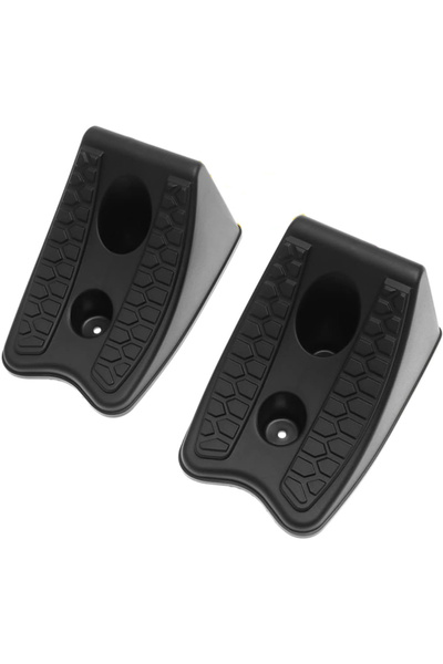 Choice قطعتان أسودتان، قطعة واحدة/قطعتان، أغطية عجلات مثلثة شديدة التحمل مانع...