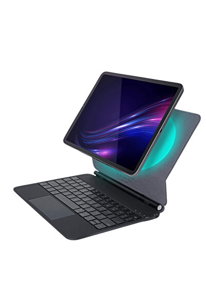 qpen iPad 10. Nesil Uyumlu Magic Style Manyetik Yapışmalı Klavyeli Kılıf
