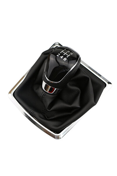 Choice 5speed balck Car Gear Shift Knob Collars for Ford Focus 2 MK2 2005 - 2...