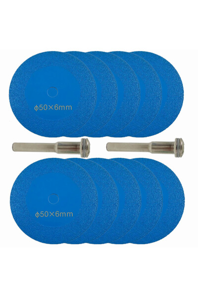Choice 10pc 50mm 2pc Shank 1/2/3/5/10Pcs 2inch Diamond Carving Saw Blade Acry...