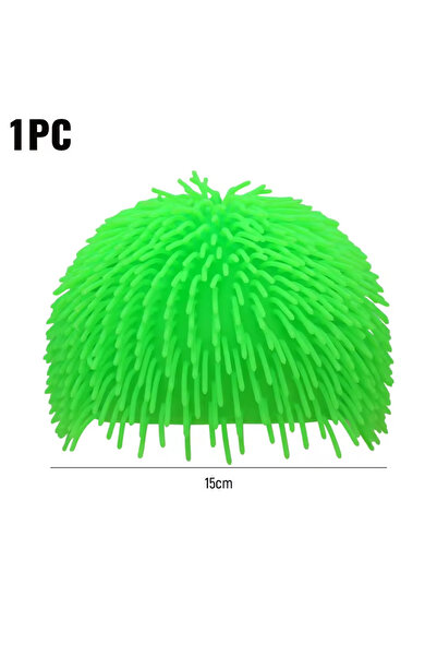 Choice قبعة خضراء مرحة هزازة بشعر من مادة TPR شائكة، غطاء رأس ملون نابض بالحي...