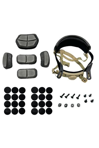 Choice نظام تعليق داخلي للخوذة بلون بني فاتح، خوذات الرماية والصيد، حزام رأس ...