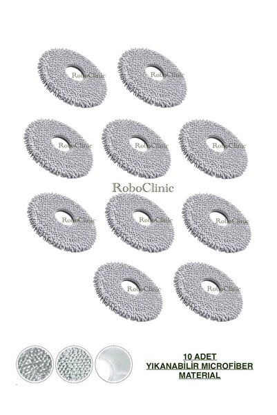 Roboclinic ملحقات بديلة متوافقة مع مكنسة روبوروك كي ريفو سي برو الروبوتية، مم...