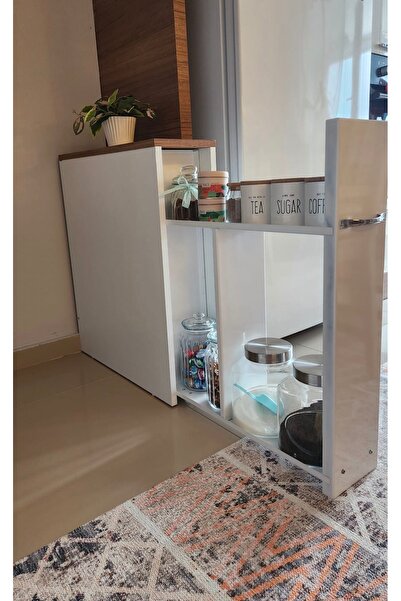 NİLİZ BANYO & MUTFAK DÜZENLEYİCİ TEKERLEKLİ YAN DOLAP – ÇOK AMAÇLI DEPOLAMA RAFI