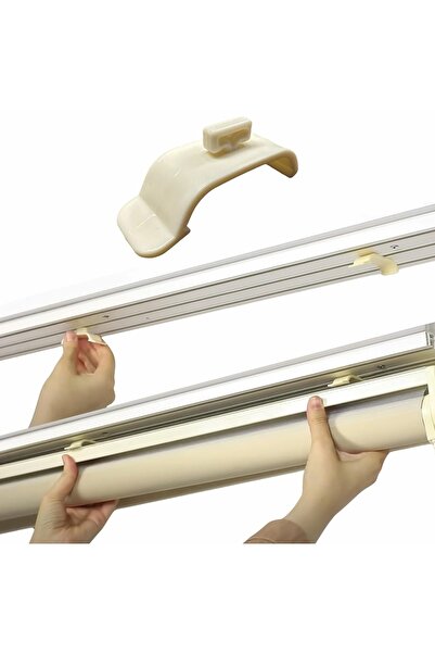 Hype Store Pratik Stor Perde Kornişe Takma Aparatı Küçük Boy Kaliteli 10 Adet