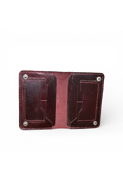 ParlaLeather Passport Wallet V2 Handmade Genuine Real Leather Cover Case Card...