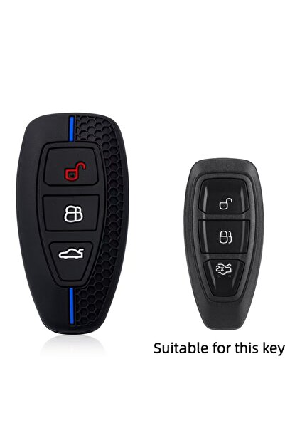 Choice مجموعة مفاتيح سيارة زرقاء لسيارات فورد ST Line فييستا، فورد مونديو، إي...