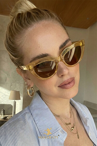 MACERATİ Orland Women's Cat Eye Ultra Light Uv400 Filtered Sunglasses