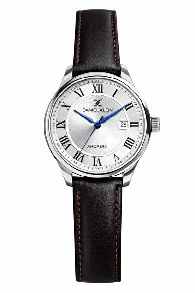 Daniel Klein Dk.1.14051 Classic Brown Leather Strap 41mm Men's Wristwatch